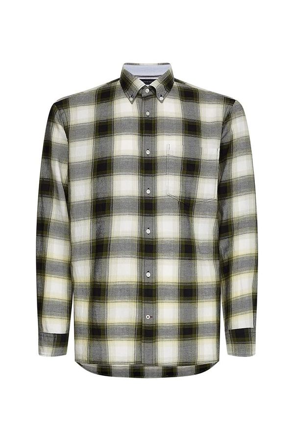 Tommy Hilfiger Tommy Hilfiger Shirt - CO/LI OVERSIZED CHECK SHIRT patterned
