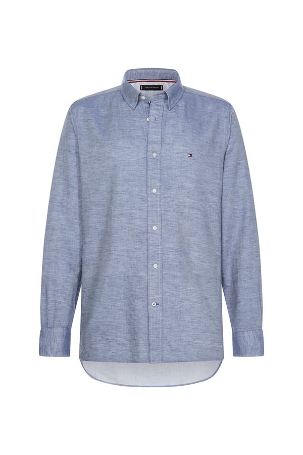 Tommy Hilfiger Tommy Hilfiger Shirt - COTTON LINEN TWILL SHIRT blue