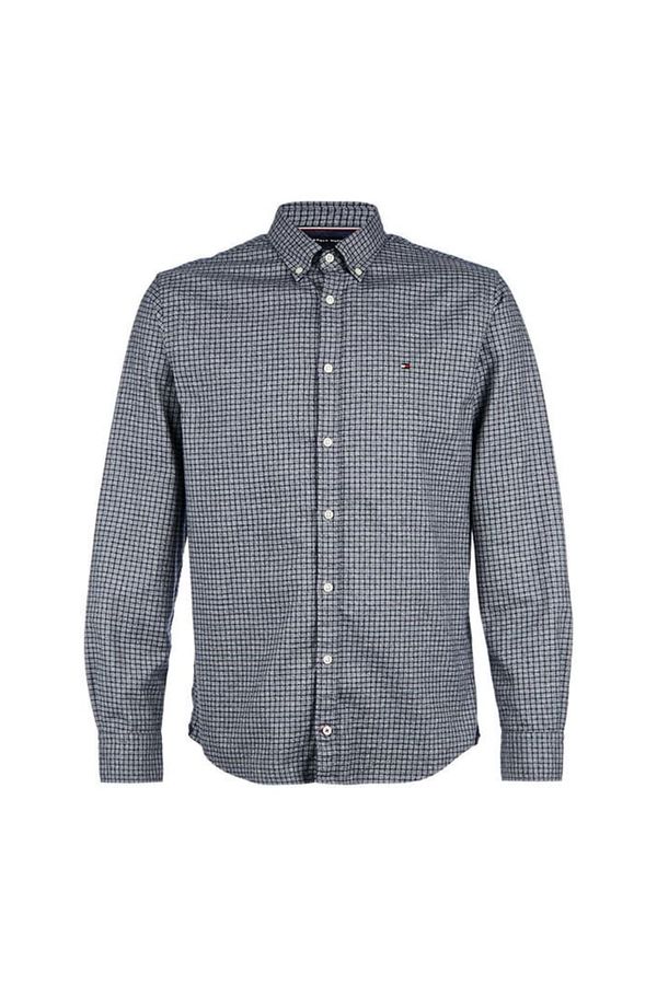 Tommy Hilfiger Tommy Hilfiger Shirt - JASPE MINI WINDOWPANE SHIRT grey