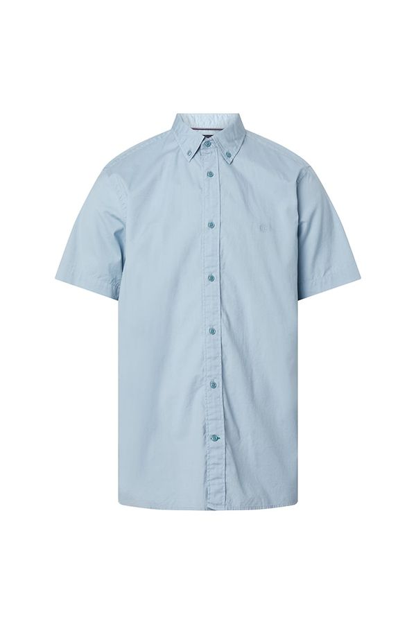 Tommy Hilfiger Tommy Hilfiger Shirt - NATURAL SOFT POPLIN RF SHIRT S/S blue