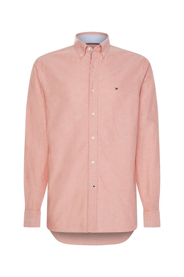 Tommy Hilfiger Tommy Hilfiger Shirt - ORGANIC OXFORD SHIRT salmon