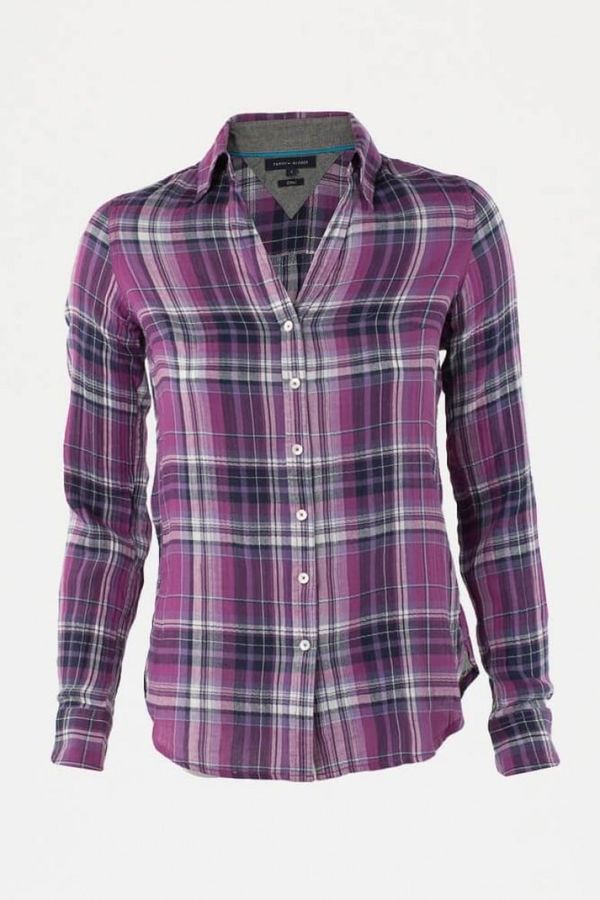 Tommy Hilfiger Tommy Hilfiger Shirt - VANS CHK SHIRT L pink