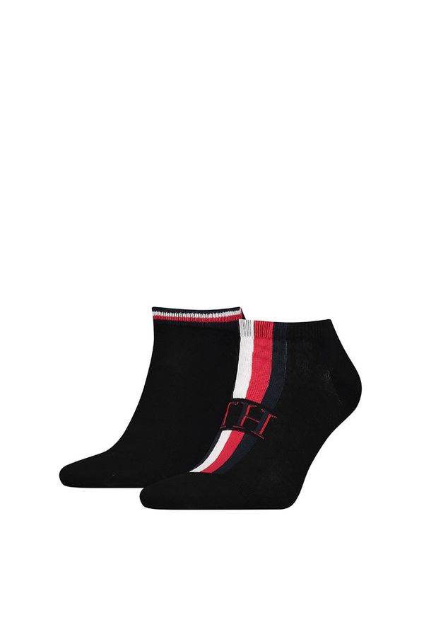 Tommy Hilfiger Tommy Hilfiger Socks - TH MEN SNEAKER 2P ICONIC STRIPE black