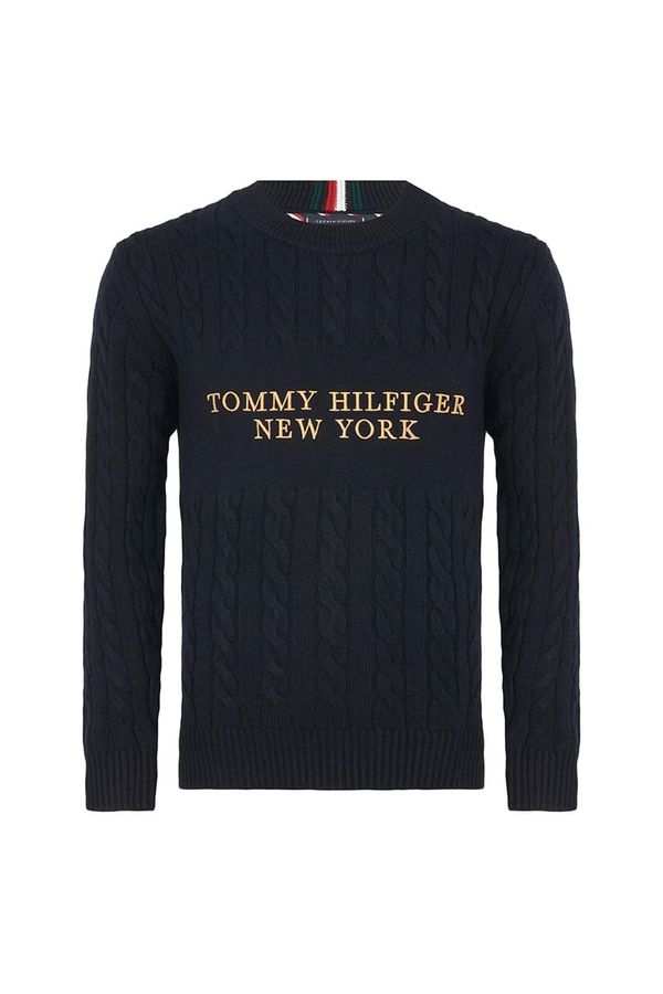 Tommy Hilfiger Tommy Hilfiger Sweater - GRAPHIC CABLE SWEATER dark blue