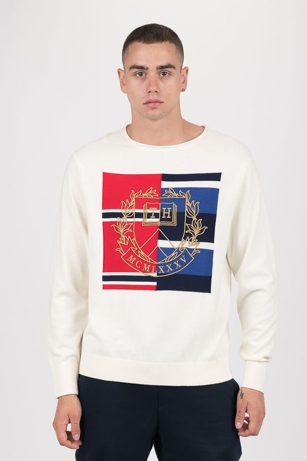 Tommy Hilfiger Tommy Hilfiger Sweater - KNITTED GRAPHIC SWEATER cream