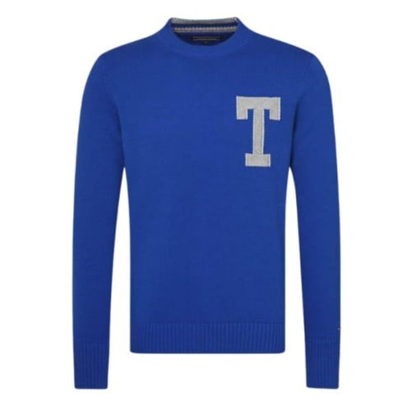 Tommy Hilfiger Tommy Hilfiger Sweater - LOGO CNECK SWEATER blue