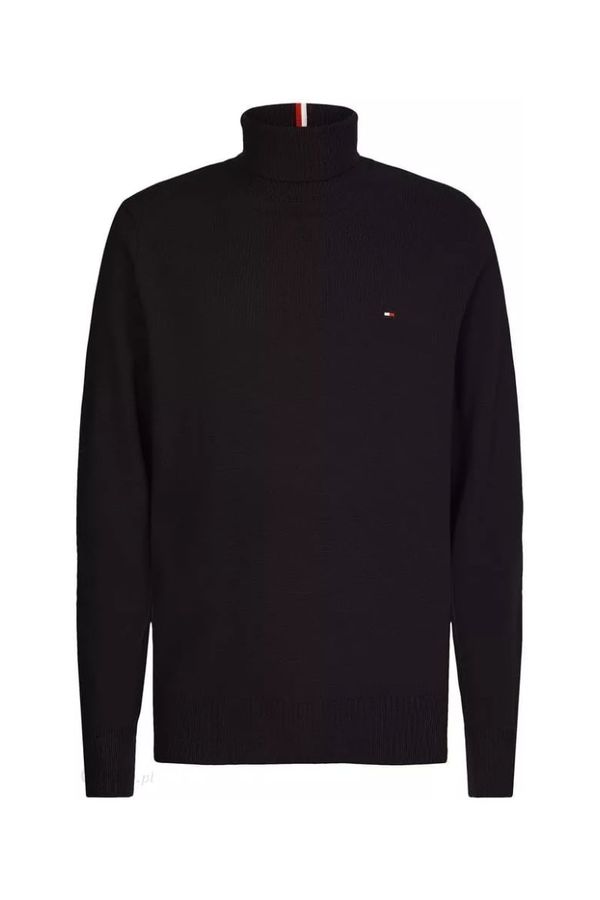 Tommy Hilfiger Tommy Hilfiger Sweater - PIMA COTTON CASHMERE ROLL NECK black