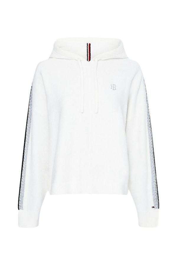 Tommy Hilfiger Tommy Hilfiger Sweater - TH FLEX RELAXED HOODIE SWEATER white