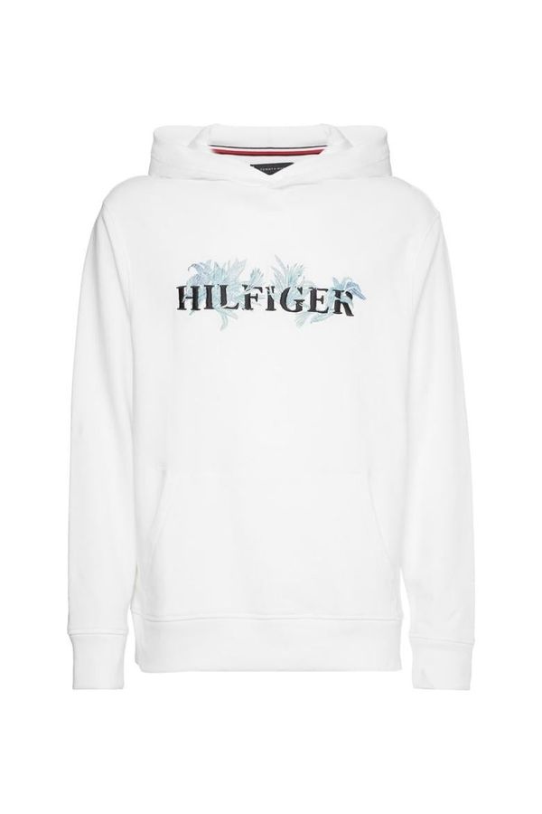 Tommy Hilfiger Tommy Hilfiger Sweatshirt - PALM FLORAL EMBRO CASUAL HOODY white