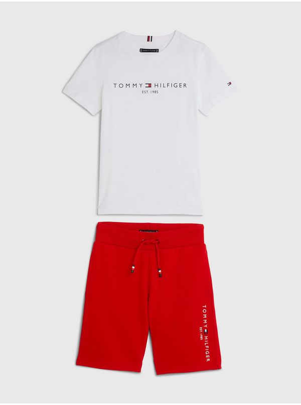 Tommy Hilfiger Tommy Hilfiger T-shirt and shorts in white and red