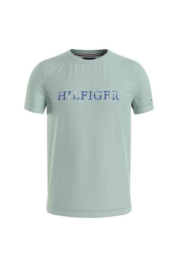 Tommy Hilfiger Tommy Hilfiger T-shirt - FLORAL EMBROIDERY TEE green