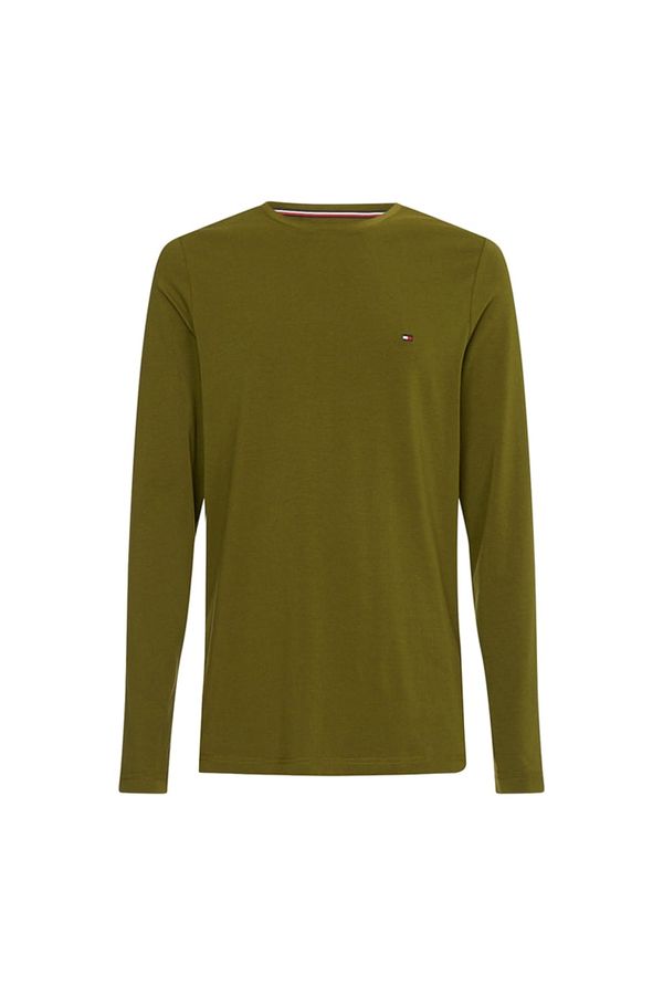 Tommy Hilfiger Tommy Hilfiger T-shirt - STRETCH SLIM FIT LONG SLEEVE TEE green