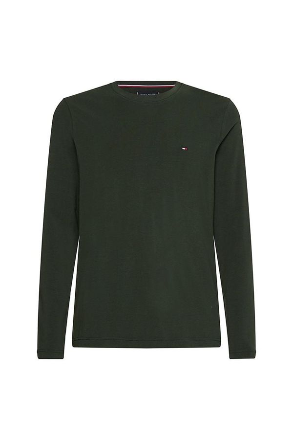 Tommy Hilfiger Tommy Hilfiger T-shirt - STRETCH SLIM FIT LONG SLEEVE TEE green