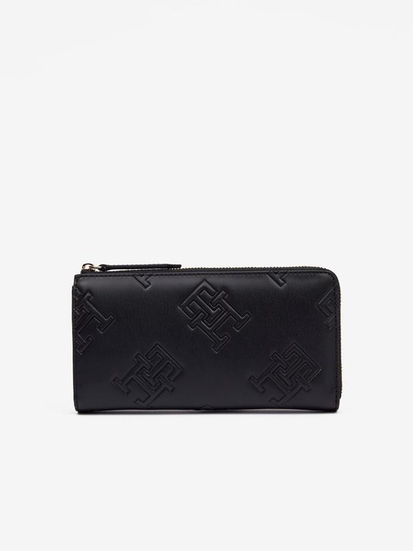 Tommy Hilfiger Tommy Hilfiger TH Refined Large Pro Mono Black Women's Wallet