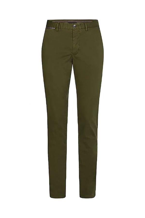 Tommy Hilfiger Tommy Hilfiger Trousers - BLEECKER TH FLEX SATIN CHINO GMD green