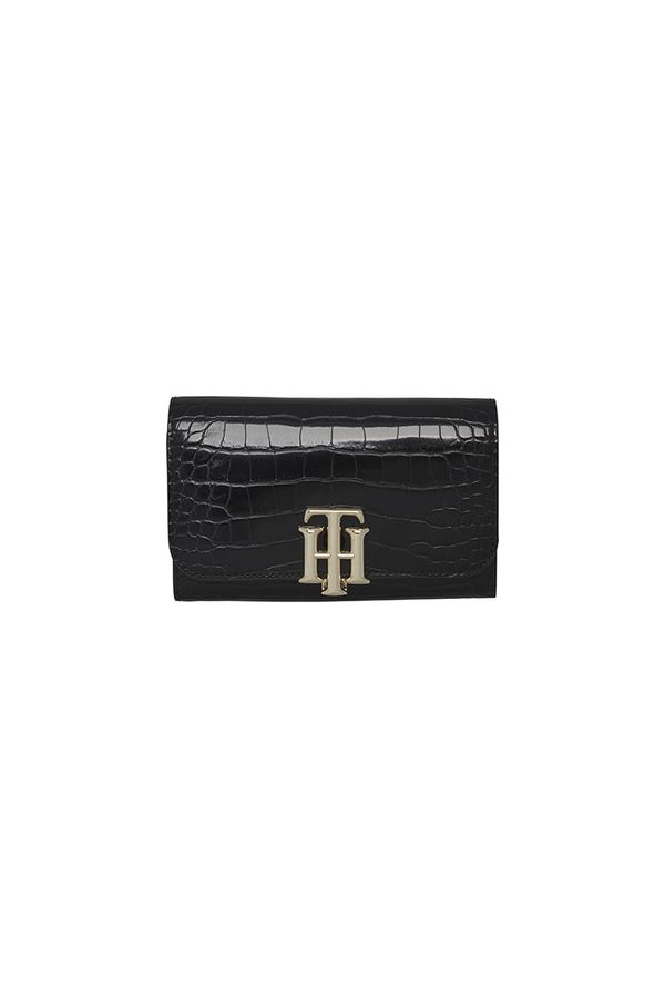 Tommy Hilfiger Tommy Hilfiger Wallet - TH LOCK MED FLAP WALLET black