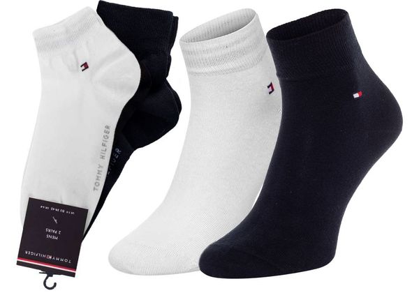 Tommy Hilfiger Tommy Hilfiger Woman's 2Pack Socks 342025001 300-322 White/Navy Blue