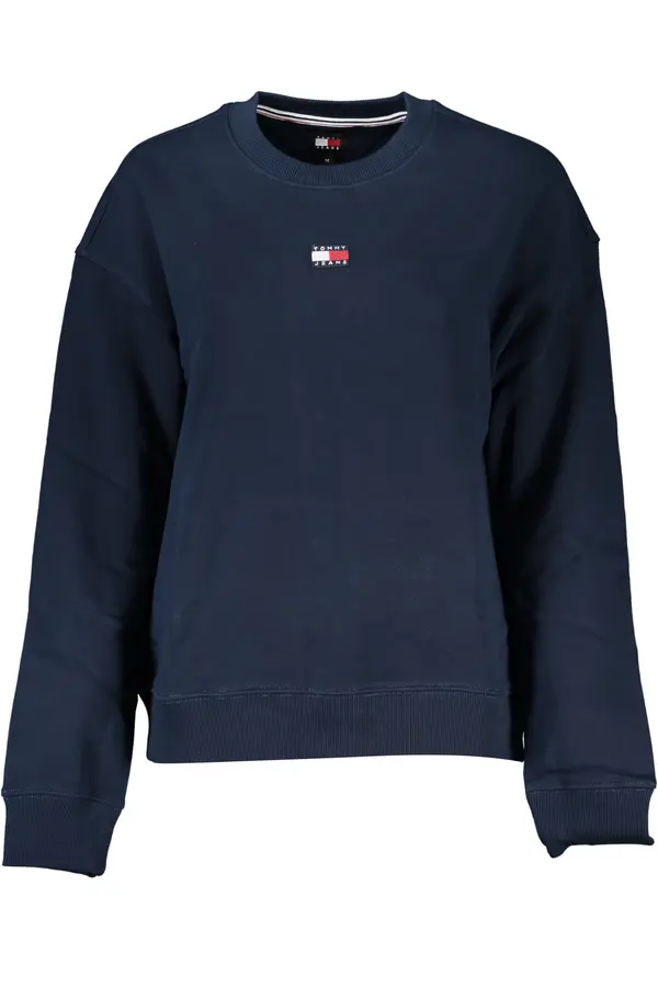 Tommy Hilfiger TOMMY HILFIGER WOMEN'S BLUE ZIPLESS SWEATSHIRT