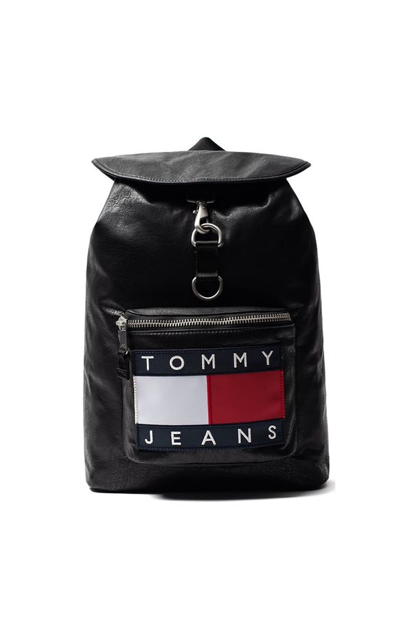 Tommy Hilfiger Tommy Jeans Backpack - TJM HERITAGE LEATHER BACKPACK black