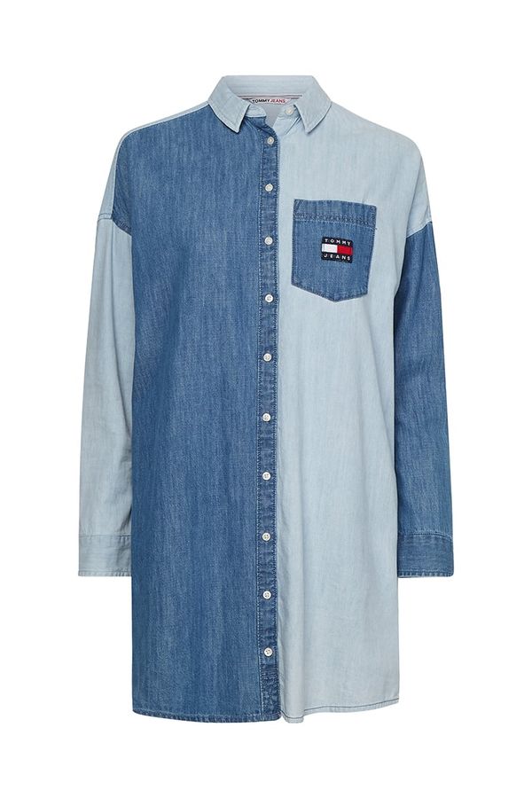 Tommy Hilfiger Tommy Jeans Dress - TJW ARCHIVE DENIM SHIRT DRESS blue