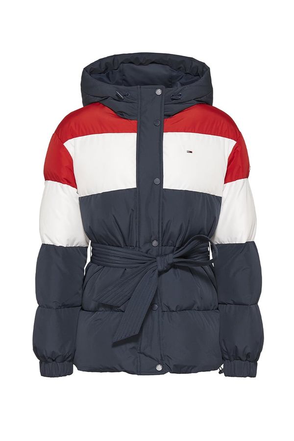 Tommy Hilfiger Jeans Tommy Jeans Jacket - TJW BELTED COLORBLOCK PUFFER blue