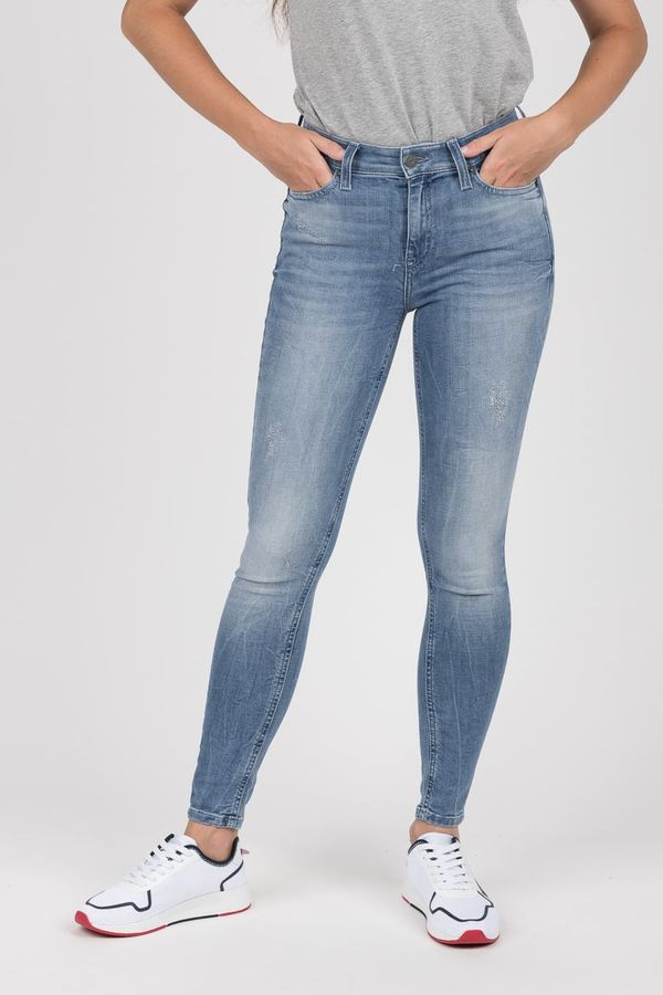 Tommy Hilfiger Tommy Jeans Jeans - MID RISE SKINNY NORA 7/8 LRTBD blue-grey
