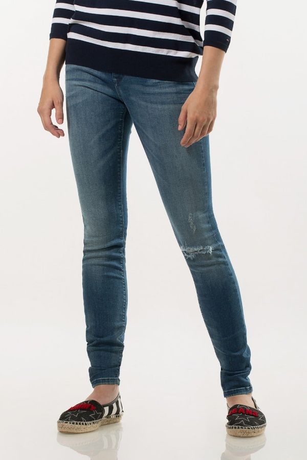 Tommy Hilfiger Tommy Jeans Jeans - TOMMY HILFIGER HIGH RISE SKINNY SAN blue