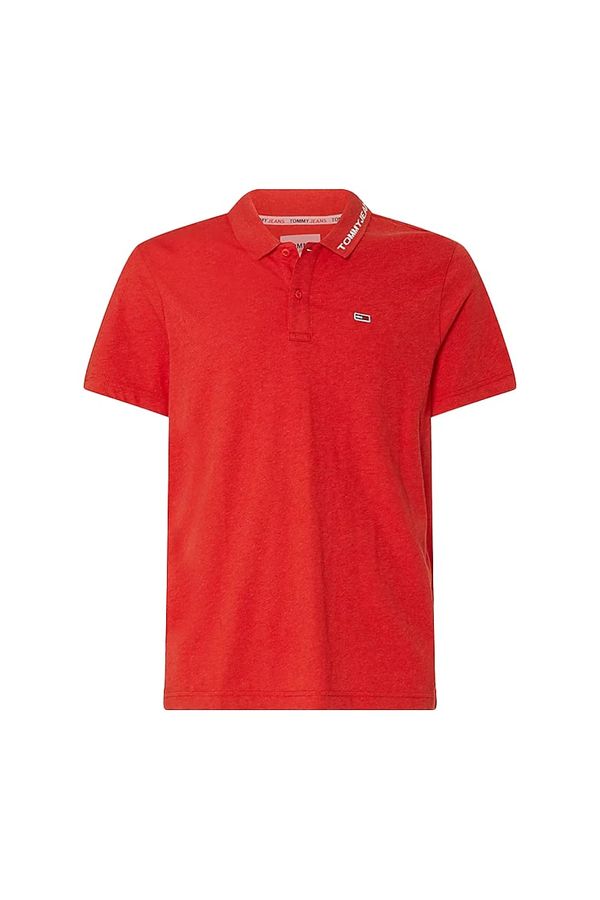 Tommy Hilfiger Tommy Jeans Polo Shirt - TJM REG JERSEY POLO red