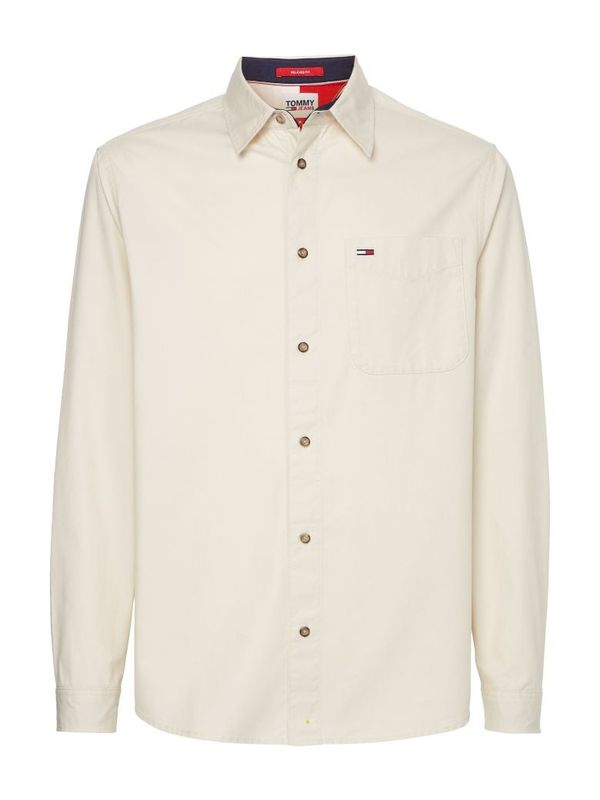Tommy Hilfiger Tommy Jeans Shirt - TJM NOVEL COLLEGIATE SHIRT white