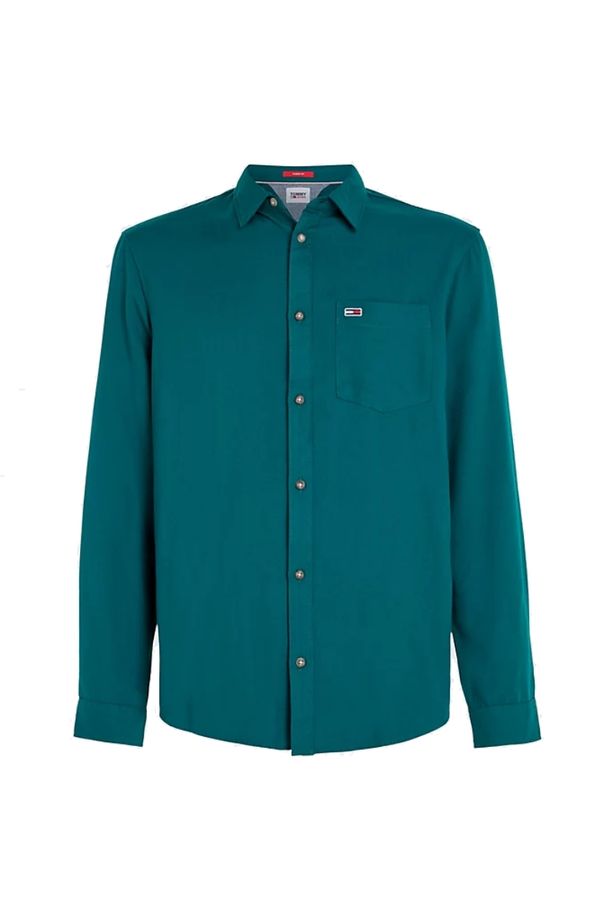 Tommy Hilfiger Jeans Tommy Jeans Shirt - TJM SOLID FLANNEL SH green
