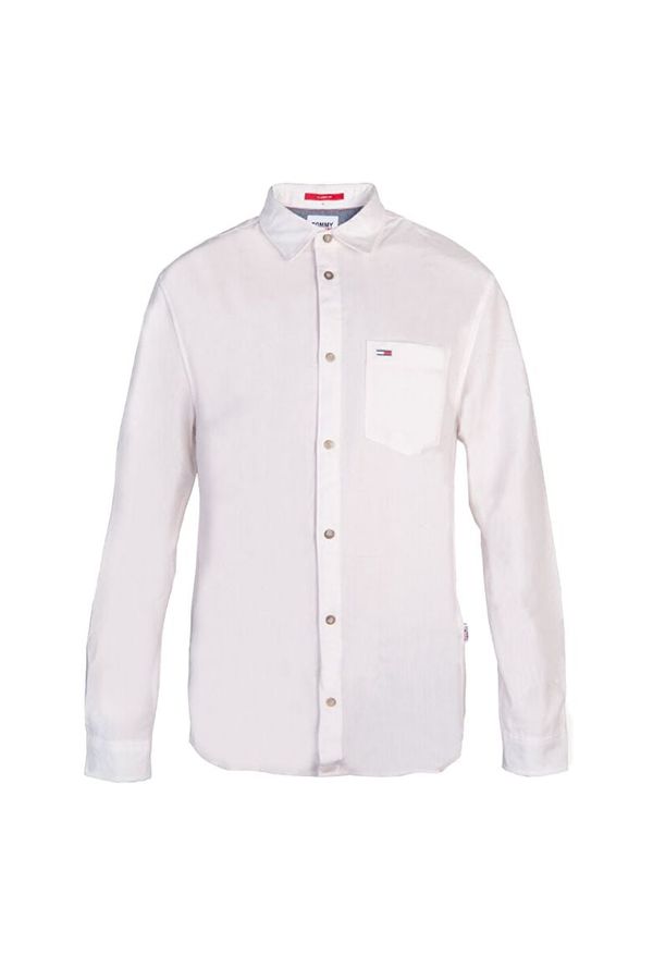 Tommy Hilfiger Tommy Jeans Shirt - TJM SOLID FLANNEL SH white