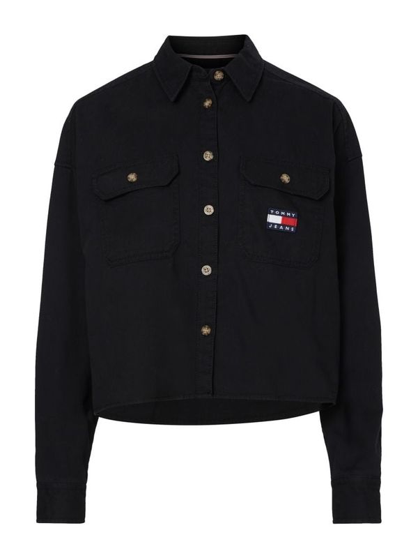 Tommy Hilfiger Jeans Tommy Jeans Shirt - TJW CROPPED UTILITY SHIRT black