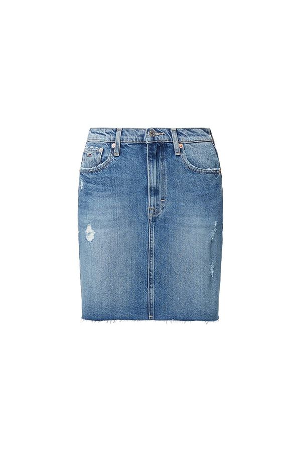 Tommy Hilfiger Tommy Jeans Skirt - MOM DNM SKIRT CE737 blue