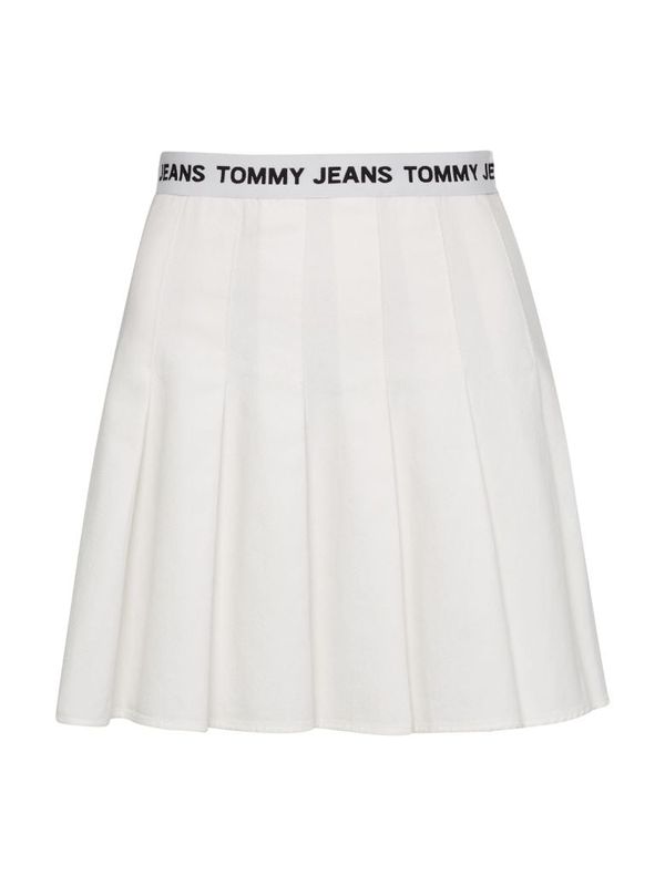 Tommy Hilfiger Jeans Tommy Jeans Skirt - TJW LOGO WAISTBAND PLEATED MINI white