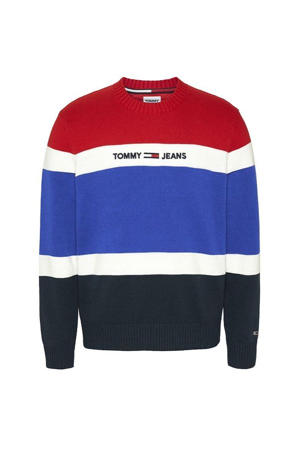 Tommy Hilfiger Tommy Jeans Sweater - TJM LINEAR LOGO SWEATER multicolor