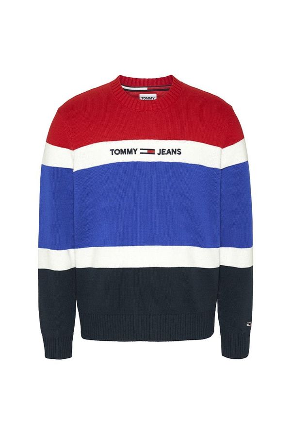 Tommy Hilfiger Jeans Tommy Jeans Sweater - TJM LINEAR LOGO SWEATER multicolor