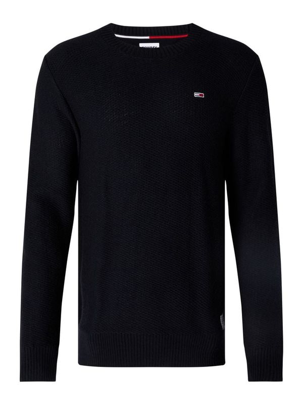 Tommy Hilfiger Tommy Jeans Sweater - TJM REGULAR STRUCTURED SWEATER black