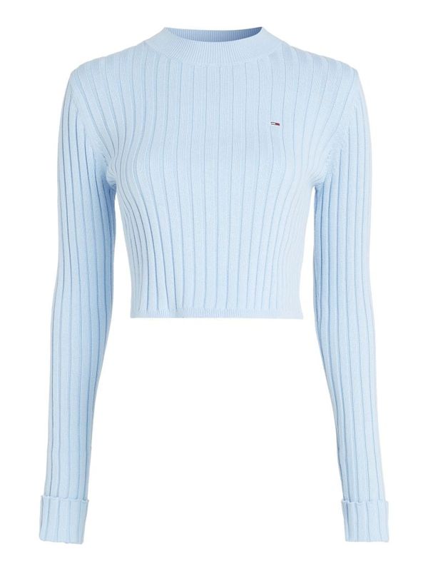 Tommy Hilfiger Tommy Jeans Sweater - TJW BXY CROP RIB SWEATER blue
