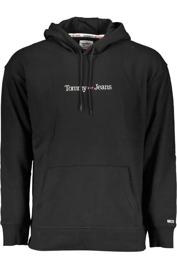 Tommy Hilfiger Tommy Jeans Sweatshirt - TJM REG LINEAR HOODI black