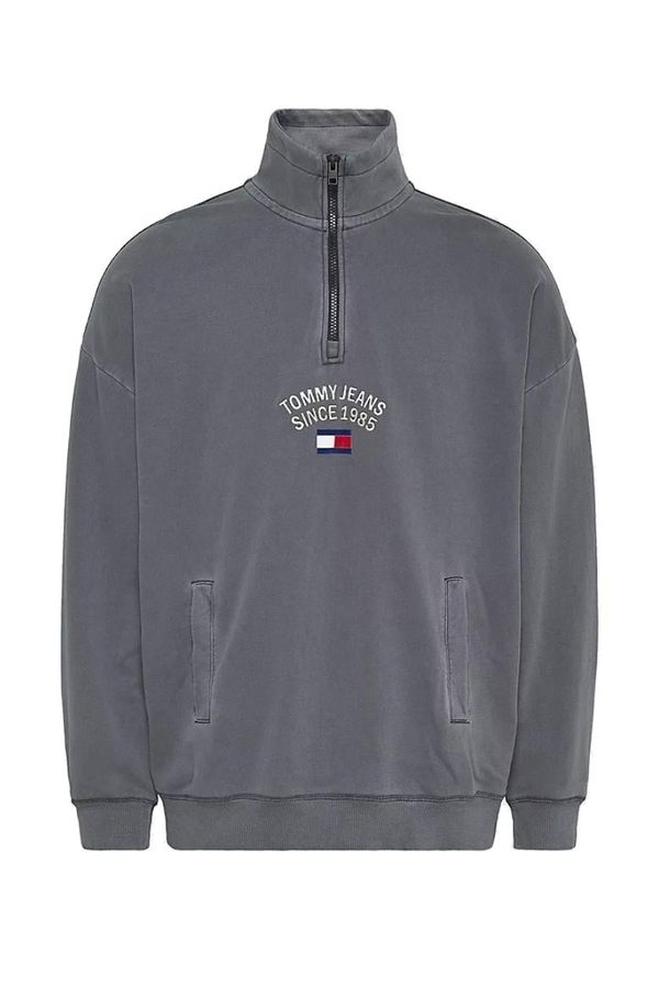 Tommy Hilfiger Tommy Jeans Sweatshirt - TJM TIMELESS ARCH HALF ZIP grey