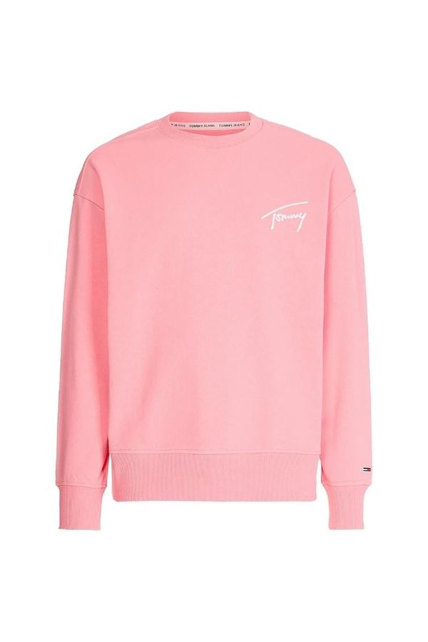 Tommy Hilfiger Tommy Jeans Sweatshirt - TJM TOMMY SIGNATURE CREW pink