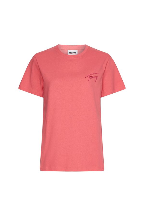 Tommy Hilfiger Tommy Jeans T-Shirt - TJW RLXD TOMMY SIGNATURE SS pink