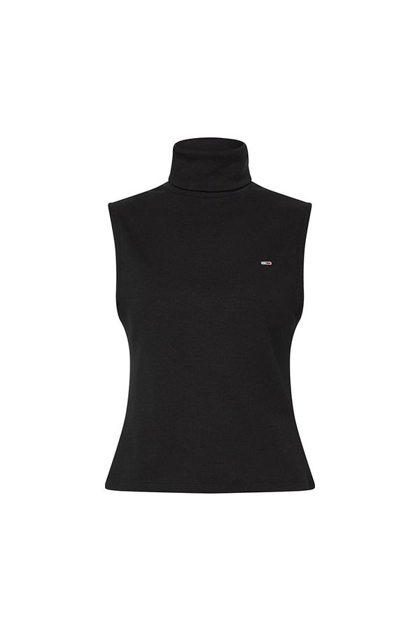 Tommy Hilfiger Jeans Tommy Jeans Turtleneck - TJW SLIM TURTLE NECK SLEEVLESS black