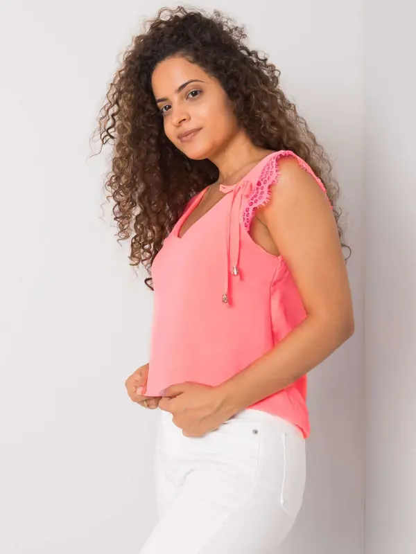 Italy Moda Top-DHJ-TP-13317.25P-fluo pink