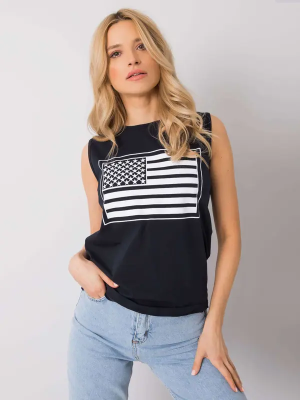 RUE PARIS Top-DS-TP-1116.34P-Navy