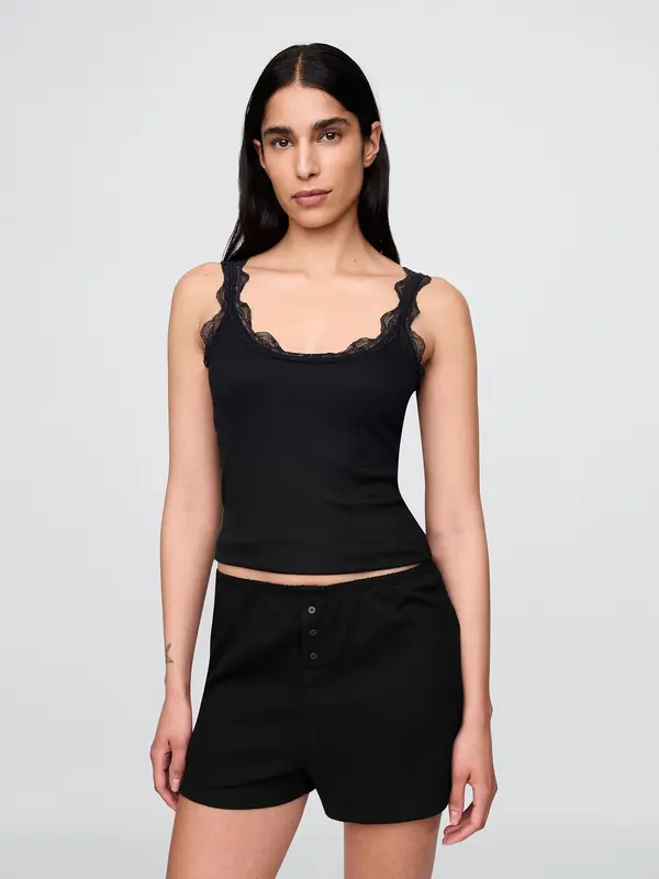 GAP Top pižame GAP s čipko