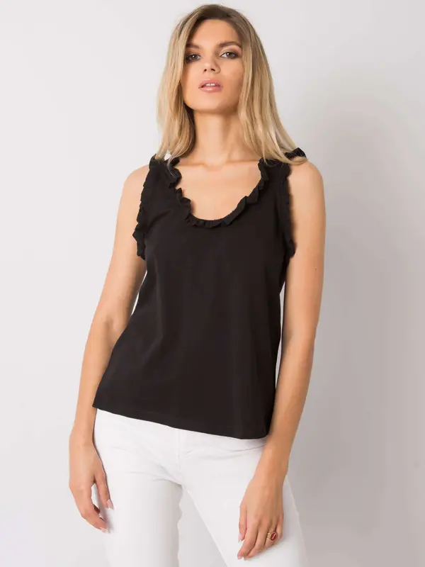 RUE PARIS Top-RV-TP-6931.07-black