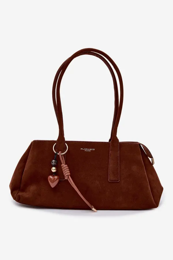 FLORA & CO Torbica Flora&amp;Co iz kamelje kože z obeskom