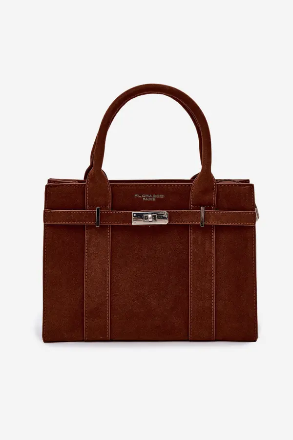 FLORA & CO Torbica Flora&amp;Co Noressa v kamelji barvi