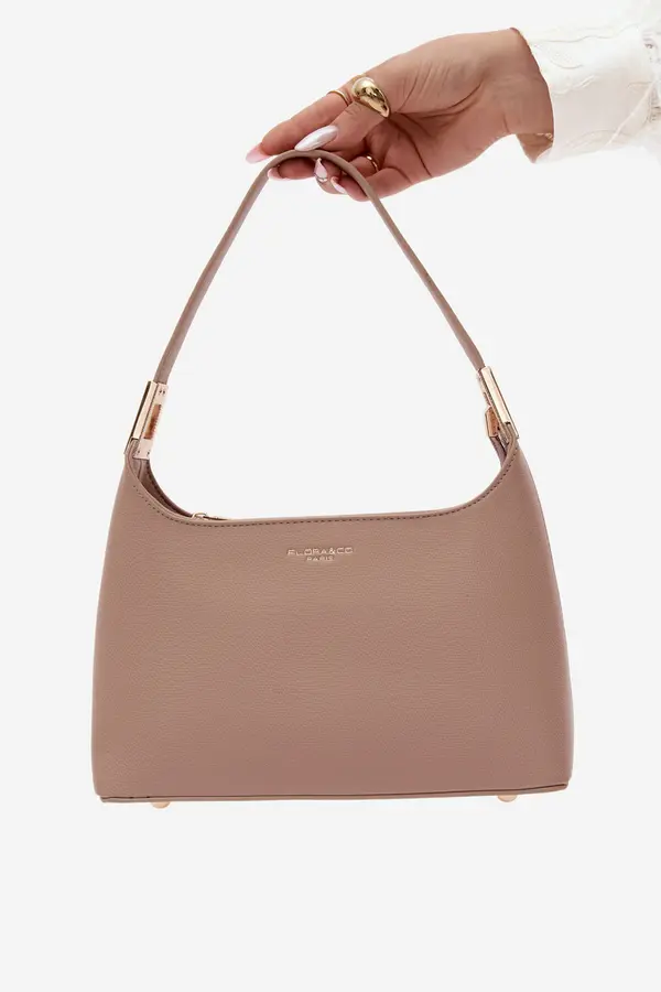 FLORA & CO Torbica iz umetnega usnja Flora&amp;Co Gretta bež barve